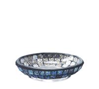 Portasapone bagno Crystal in vetro mosaico blu