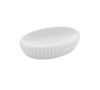 Gedy Marika portasapone, Ceramica, Bianco, 8.3 X 12 X 3