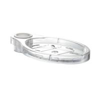 Portasapone con barra sollevamento, vassoio portasapone regolabile, portaoggetti in plastica trasparente, portaoggetti per doccia, vassoio comodo da usare, accessori per doccia