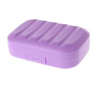 Portasapone con coperchio e chiusura frontale per riporre i viaggi, L, H L | Profilo rettangolare arrotondato, struttura drenante, formato compatto per viaggi e conservazione del sapone tra gli usi