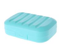 Portasapone con coperchio e chiusura frontale per riporre i viaggi, L, M L | Profilo rettangolare arrotondato, struttura drenante, formato compatto per viaggi e conservazione del sapone tra gli usi