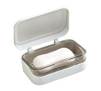 Portasapone con coperchio, portasapone con vassoio di drenaggio per conservare, griglia rimovibile, custodia da viaggio impermeabile, contenitore antipolvere per cucina, doccia, bagno e campeggio