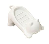 Portasapone con grazioso gatto con foro di drenaggio, mantiene asciutto e pulito per bagno e cucina uso piatto da bagno