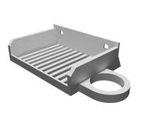 Portasapone con Porta Rasoio per Ganci Command - Organizer Bagno a Parete
