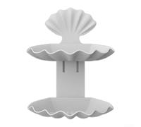 Portasapone, confezione da 1 portasapone a doppio strato, design con drenaggio ventilato, installazione senza fori, contenitore modulare in ABS per bagno doccia (grigio A)