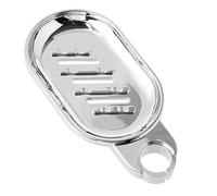 Portasapone da doccia da 22 mm, per asta da doccia, in ABS cromato, per bagno e cucina, supporto da viaggio grande