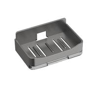 Portasapone da parete 1/3 pezzi con vassoio di scarico, robusto portasapone, moderno organizer for bagno, scatola for sapone(Grey 1pc)