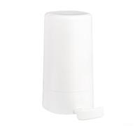 Portasapone da parete con manico, a tenuta stagna, solido portasapone per cucina e bagno, 155 x 125 mm, bianco, design a goccia d'acqua,