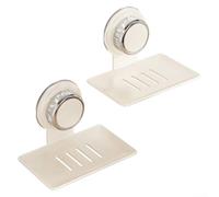 Portasapone da parete con ventosa, per bagno, con design di ventilazione, per asciugare il sapone, in ABS e acciaio al carbonio