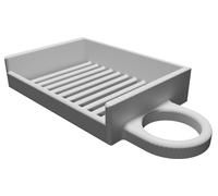 Portasapone da Parete Stampato 3D Bagno Organizer Retro Piatto Command Strip