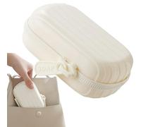 Portasapone da viaggio, a prova di perdite, con cerniera, contenitore per sapone da viaggio, vassoio drenante a doppio strato, con coperchio, per palestra, bagno, doccia all'aperto