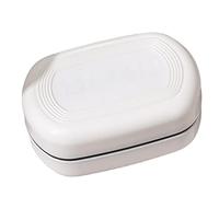 Portasapone da viaggio con forte tenuta, porta sapone portatile a prova di perdite per doccia, portasapone per bagno, salvapapone (bianco)