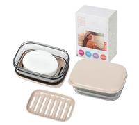 portasapone da viaggio,porta saponetta solida da bagno,Contenitore per sapone a tenuta stagna con coperchio,Con lavello a scarico automatico,Ottimo per bagno,doccia,palestra,campeggio,all'aperto
