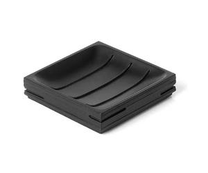 Portasapone d'appoggio Gedy Quadrotto nero QU11-14