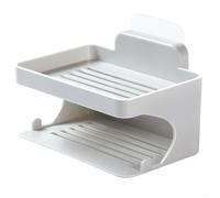 Portasapone Doppio per strato a Muro con Drenaggio Portasapone(grey)