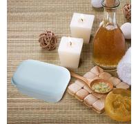 Portasapone doppio strato portasapone 2 pezzi con coperchio portasapone con