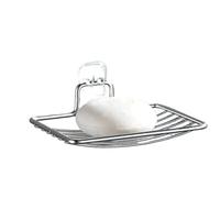 Portasapone in acciaio inox, 1 pezzo, portasapone leggero, scaffale di lusso, senza fori, chiodi, for bagno, scarico a strato singolo, da appendere alla parete(1pc silvery)