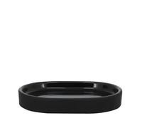 Portasapone in ceramica Olivia nera Nero