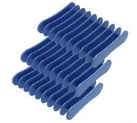 Portasapone in silicone, 3 vassoi di drenaggio per sapone da bar e spugna da cucina, design efficace per drenaggio, facile da pulire, antiscivolo, per bagno e cucina (blu)