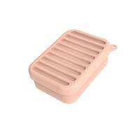 Portasapone in silicone con coperchio antipolvere, mantiene asciutto e pulito per bagno o cucina contenitore flessibile per sapone