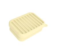 Portasapone in silicone con coperchio antipolvere, mantiene asciutto e pulito per bagno o cucina contenitore flessibile per sapone