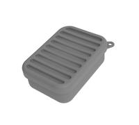 Portasapone in silicone con coperchio antipolvere, mantiene asciutto e pulito per bagno o cucina contenitore flessibile per sapone