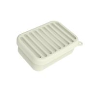 Portasapone in silicone con coperchio antipolvere, mantiene asciutto e pulito per bagno o cucina contenitore flessibile per sapone