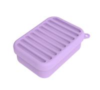 Portasapone in silicone con coperchio antipolvere, mantiene asciutto e pulito per bagno o cucina contenitore flessibile per sapone