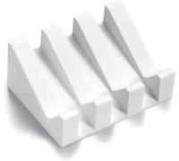 Portasapone in silicone dal design minimalista/portasapone per bagno/porta spugna per cucina/portasapone per doccia (bianco)