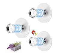 Portasapone Magnetico, 3 Pezzi Porta Sapone Magnetico in Acciaio Inox, Senza Foratura Portasapone Magnetico a Muro per Bagno Cucina