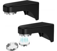 Portasapone magnetico da 2 pezzi, portasapone da parete per bagno, nero