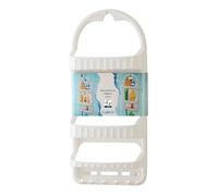 Portasapone per doccia bianco con 3 ripiani e 6 ganci lato inferiore