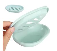 Portasapone per doccia - Contenitore per sapone da viaggio con vassoio antigoccia, doppio strato, salva sapone, organizer rimovibile per casa, hotel, scuola, campeggio, palestra, viaggi