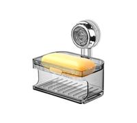 Portasapone per doccia, portasapone a ventosa per bagno, portasapone montato a parete, senza fori, organizzatore doccia, portasapone per lavanderia, WC