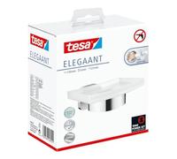 Portasapone per doccia tesa ELEGAANT, metallo cromato lucido, autoadesivo, tecno