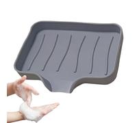 Portasapone per lavello da cucina, 2 pezzi, vassoio in silicone, organizer creativo per lavandino, portasapone da cucina per lavabo, tazza di scarico 3 in 1, in stile giapponese