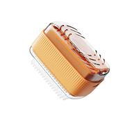 Portasapone, portasapone, Soap Drainer Dish, Multifunctional Free Hand Rub Foaming Soap Box with Soap Dish Foam Soap Dispenser(Orange Pink)