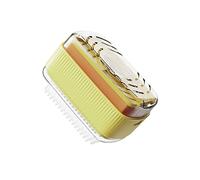Portasapone, portasapone, Soap Drainer Dish, Multifunctional Free Hand Rub Foaming Soap Box with Soap Dish Foam Soap Dispenser(Yellow)