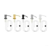 Portasapone, portasapone, Stainless Steel Soap Dispenser Pump, Easy Installation, Convenient and Practical(Grey)