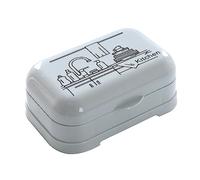 Portasapone portatile da viaggio, portasaponi in plastica con coperchio, contenitore per sapone per lavabo e bagno, comodo da portare all'aperto