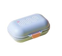 Portasapone Portatile Impermeabile con Coperchio Ermetico e Tappetino Drenante p