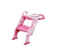 Portasapone portatile per bambini Sedile pieghevole da viaggio per esterni Sedile pieghevole con scaletta regolabile Sedile vasino portatile da allenamento rosa
