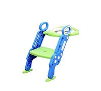 Portasapone portatile per bambini Sedile pieghevole da viaggio per esterni Sedile pieghevole con scaletta regolabile Sedile vasino portatile Blu