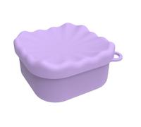 Portasapone Portatile Quadrato Silicone con Coperchio Portasapone da per for
