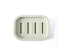 Portasapone quadrato in plastica per doccia, bagno, cucina, facile da pulire, verde