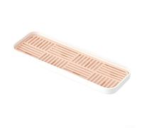 Portasapone riutilizzabile in plastica a 2 livelli (rosa) | Parti staccabili, risciacquare sott'acqua, antimacchia, lunghezza 30 cm, si adatta alla maggior parte dei lavelli