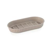 Portasaponetta in plastica Soft touch Tortora serie Jinko