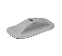 Portascalmo rettangolare grigio RAL 7035 - 1 PZ Osculati - 66.070.40 - 6607040
