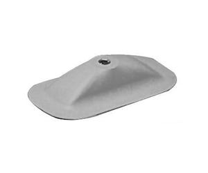 Portascalmo rettangolare grigio RAL 7035 - 1 PZ Osculati - 66.070.40 - 6607040