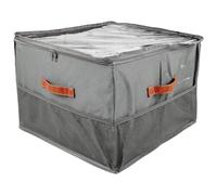 Portascarpe con coperchio, scatola per scarpe con divisioni, maniglie rinforzate, organizer per scarpe con 16 scomparti, pieghevole con finestra a vista, salvaspazio, calze, scarpe basse, scarpe da